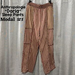 Anthropologie “Doria” Sleep Pants-S-100% Modal-Elastic Waist-Boho Print-Pockets